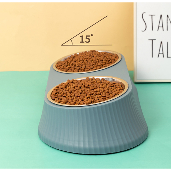 CM94006 Pet Bowl with Stainless Steel Bowl Set