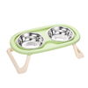 CM94009 Pet Bowl with Stainless Steel Bowl Set
