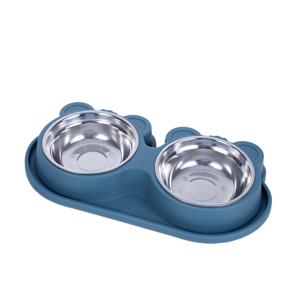 CM94001 Pet Bowl with Stainless Steel Bowl Set