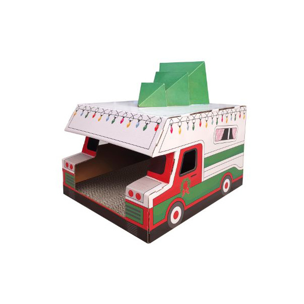 CM141011 Foldable Cat House With Scratcher
