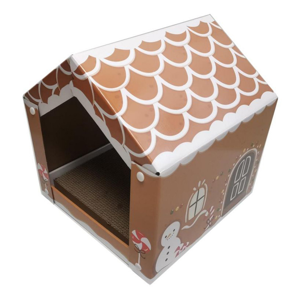 CM141043 Foldable Cat House With Scratcher