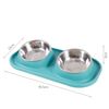 CM94007 Pet Bowl with Stainless Steel Bowl Set
