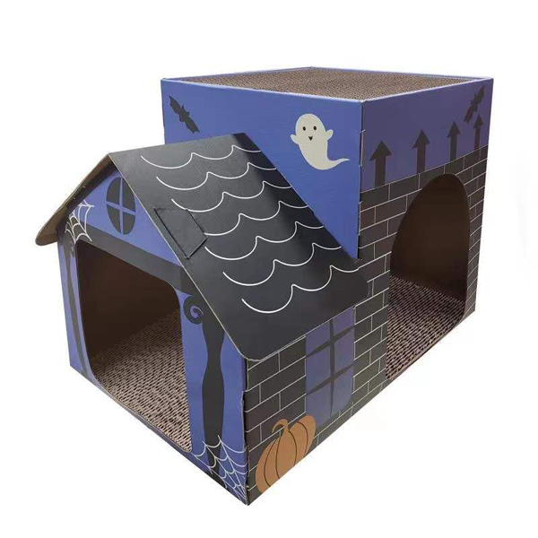 CM141029 Foldable Cat House With Scratcher