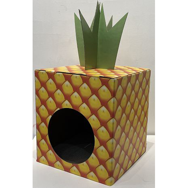 CM141034 Foldable Cat House With Scratcher