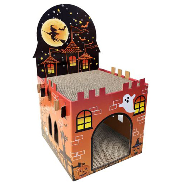 CM141017 Foldable Cat House With Scratcher
