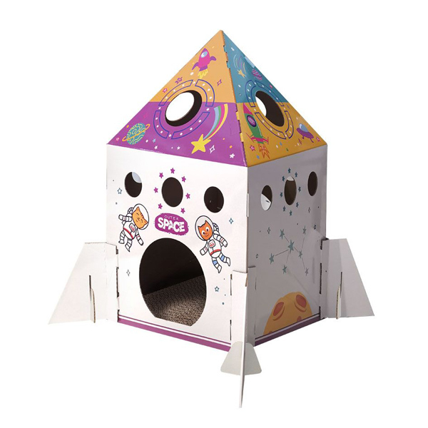 CM141038 Foldable Cat House With Scratcher