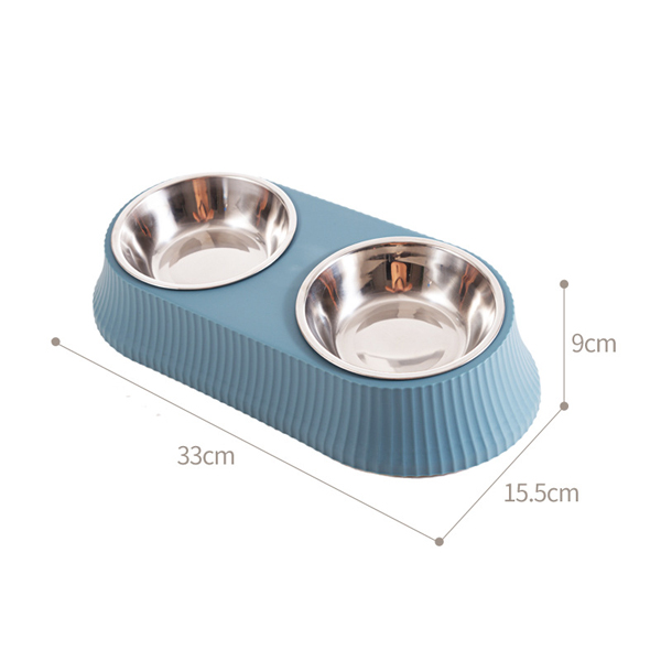 CM94006 Pet Bowl with Stainless Steel Bowl Set