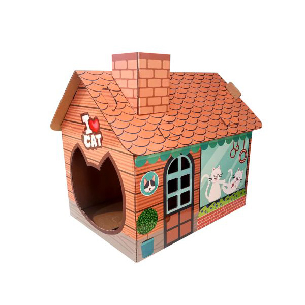 CM141049 Foldable Cat House With Scratcher
