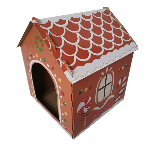 CM141033 Foldable Cat House With Scratcher