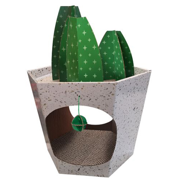 CM141028 Foldable Cat House With Scratcher