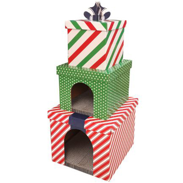 CM141013 Foldable Cat House With Scratcher