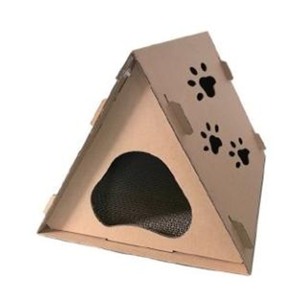 CM141054 Foldable Cat House With Scratcher
