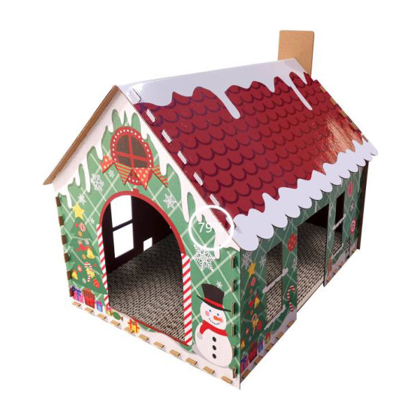 CM141003 Foldable Cat House With Scratcher