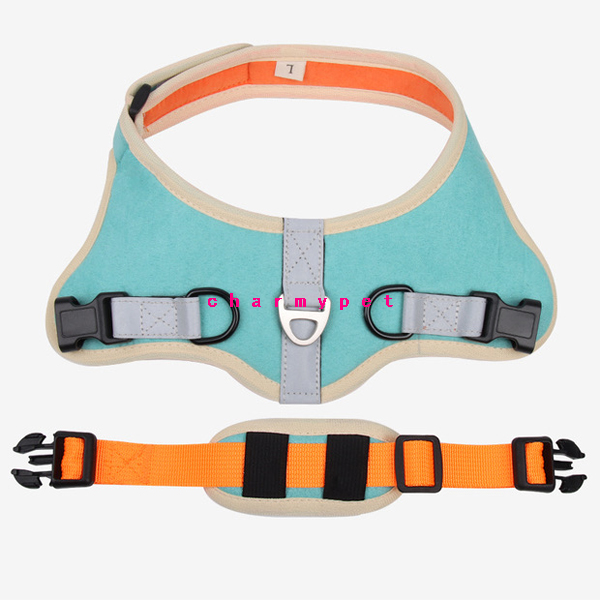 CM23012 Dog Breathable Harness Set Adjustable Pet Chest Strap Dog Harness