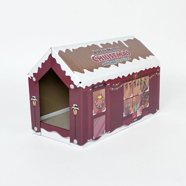CM141039 Foldable Cat House With Scratcher