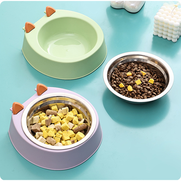 CM94002 Pet Bowl with Stainless Steel Bowl Set
