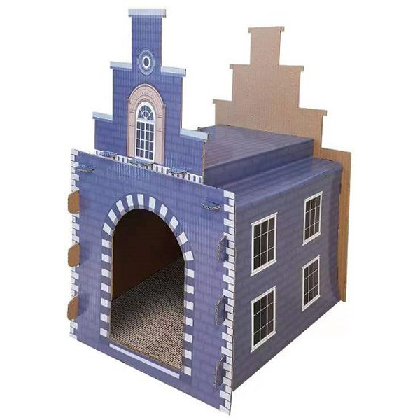 CM141030 Foldable Cat House With Scratcher