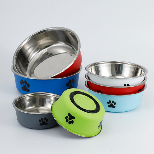 CM94008 Pet Bowl with Stainless Steel Bowl Set